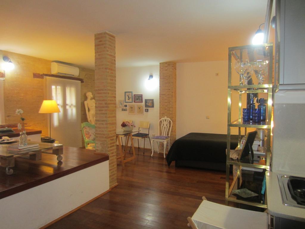 Living Valencia Studio Serranos Daire Oda fotoğraf